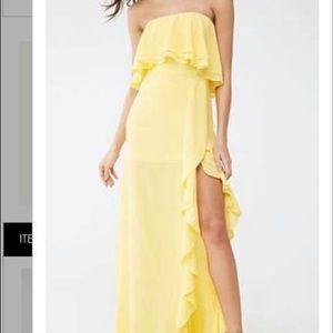 Yellow forever 21 dress